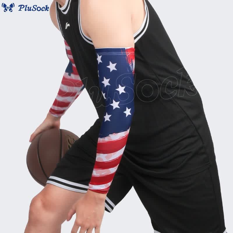 American Flag Compression Arm Sleeves