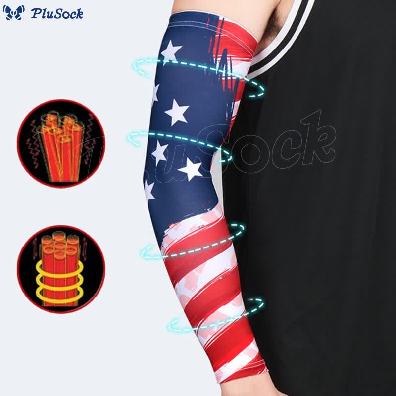 American Flag Compression Arm Sleeves