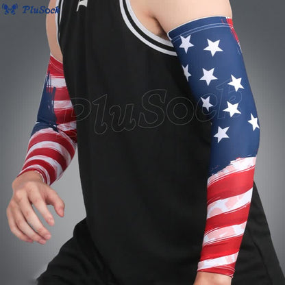 American Flag Compression Arm Sleeves