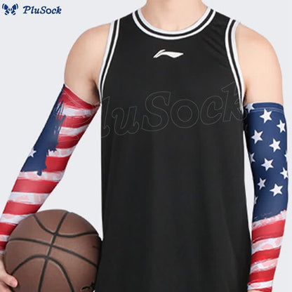 American Flag Compression Arm Sleeves