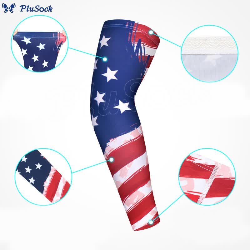 American Flag Compression Arm Sleeves