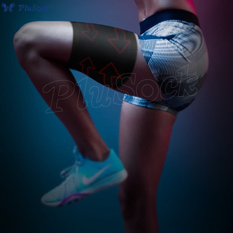 Solid Color Sports Thigh Compression Sleeve