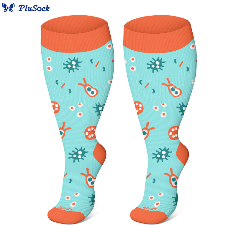 Plus Size Bacterial Compression Socks(3 Pairs)