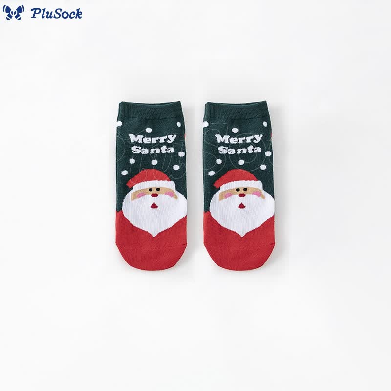 Snowman Moose Ankle Socks(8 Pairs)