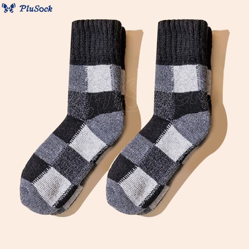 Plus Size Extra Thick Fleece Quarter Socks(5 Pairs)