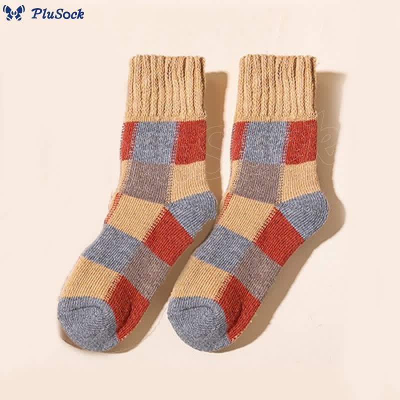 Plus Size Extra Thick Fleece Quarter Socks(5 Pairs)