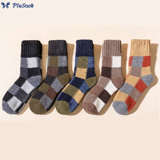 Plus Size Extra Thick Fleece Quarter Socks(5 Pairs)