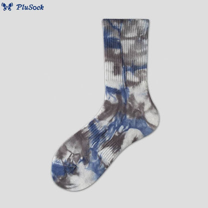 Plus Size Fashion Tie Dye Quarter Socks(5 Pairs)