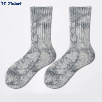 Plus Size Workwear Tie Dye Quarter Socks(3 Pairs)