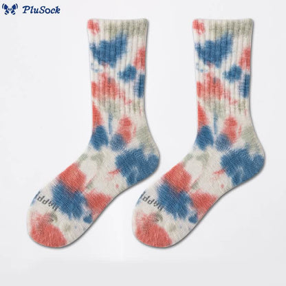 Plus Size Workwear Tie Dye Quarter Socks(3 Pairs)