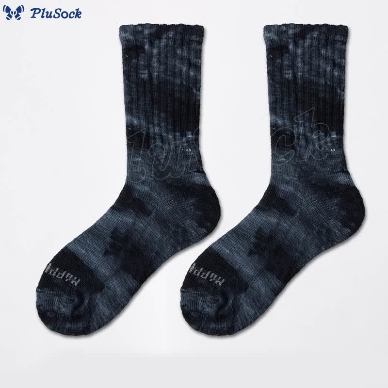 Plus Size Workwear Tie Dye Quarter Socks(3 Pairs)