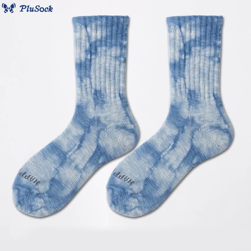 Plus Size Workwear Tie Dye Quarter Socks(3 Pairs)