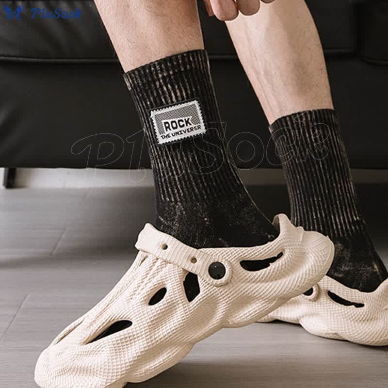 Plus Size Rock Quarter Socks(3 Pairs)