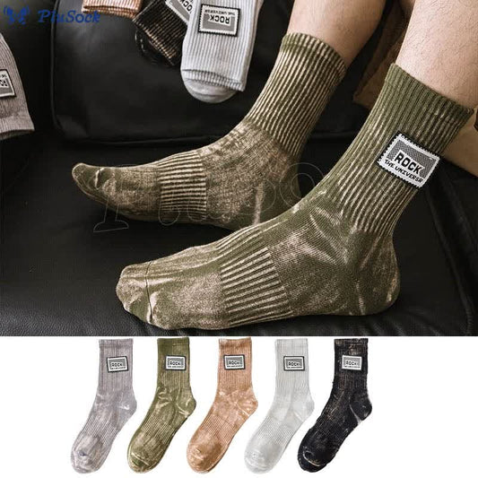 Plus Size Rock Quarter Socks(3 Pairs)