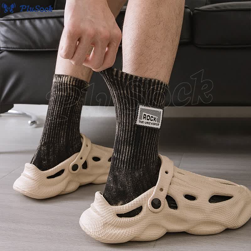 Plus Size Rock Quarter Socks(3 Pairs)