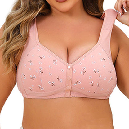 Plus Size Front Closure Wireless Bra