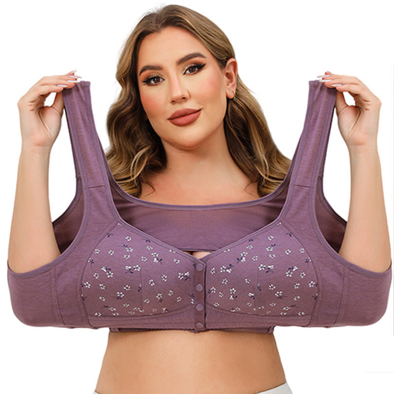 Plus Size Front Closure Wireless Bra