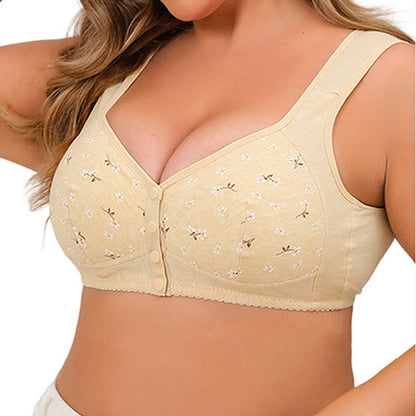 Plus Size Front Closure Wireless Bra