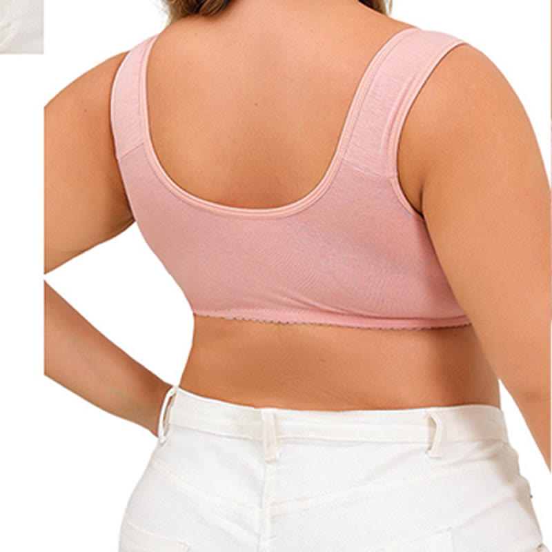 Plus Size Front Closure Wireless Bra