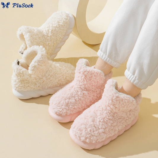 Plus Size Thick Sole Warm Slippers