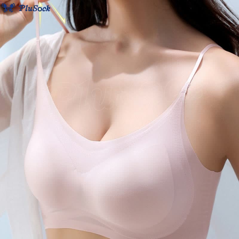 Plus Size Ice Silk Comfort Wireless Bra