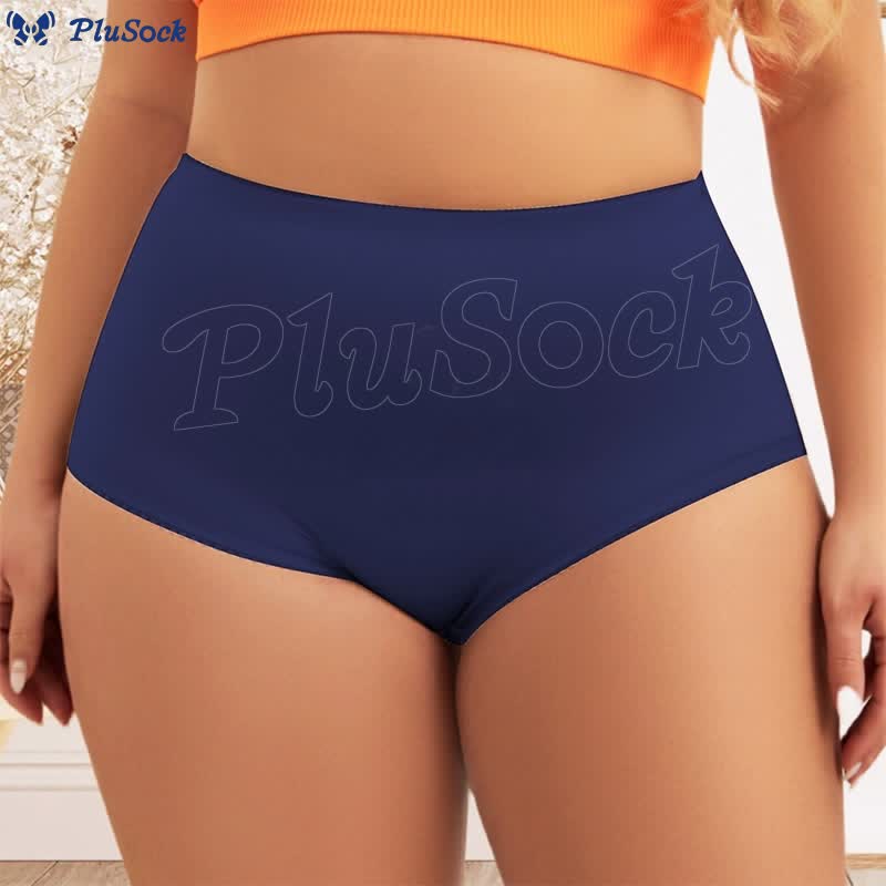 Plus Size High Waist Elastic Panty(3 Packs)