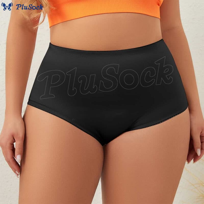 Plus Size High Waist Elastic Panty(3 Packs)