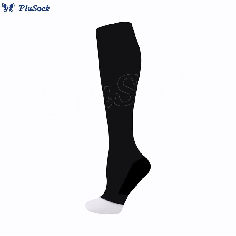 Classic Color Open Toe Compression Socks(5 Pairs)