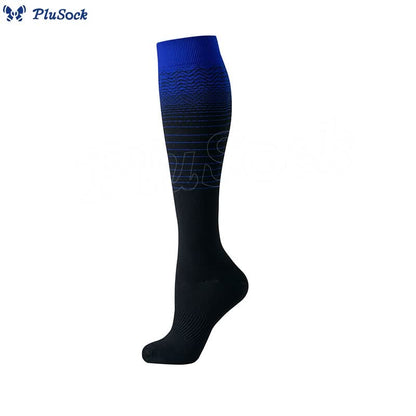 Gradient Stripes Compression Socks(6 Pairs)