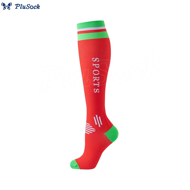 Color Matching Sport Compression Socks(6 Pairs)