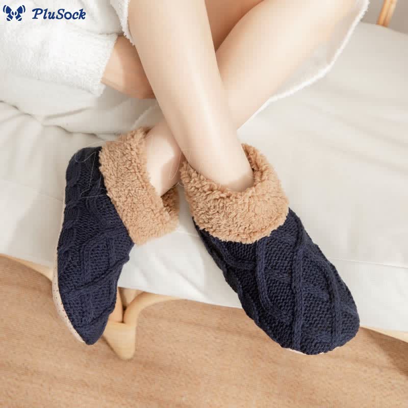 Plus Size Non Slip Fuzzy Slipper Socks