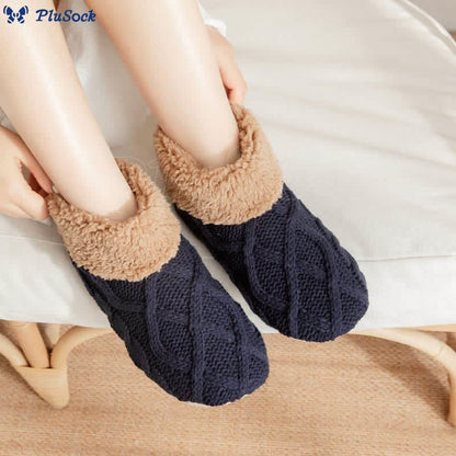 Plus Size Non Slip Fuzzy Slipper Socks