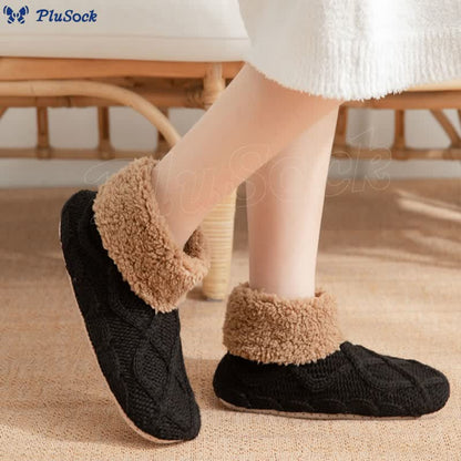 Plus Size Non Slip Fuzzy Slipper Socks