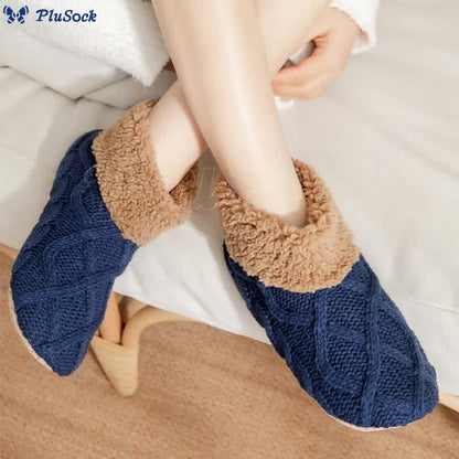 Plus Size Non Slip Fuzzy Slipper Socks