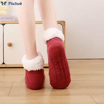 Plus Size Thick Fuzzy Indoor Slipper Socks