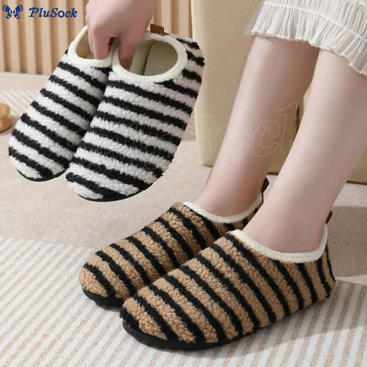 Plus Size Comfort Pinstripe Slippers