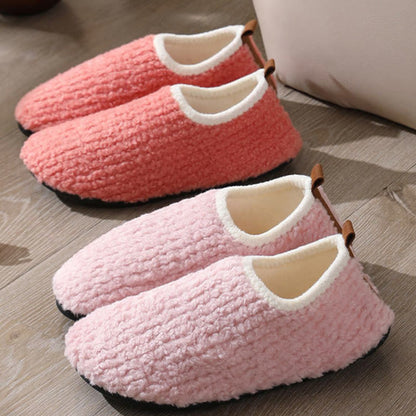 Plus Size Fuzzy Curly Fur Slippers