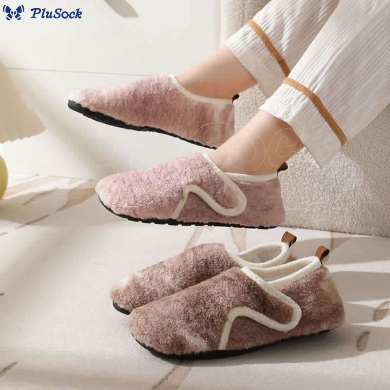 Plus Size Rip Tape Slippers