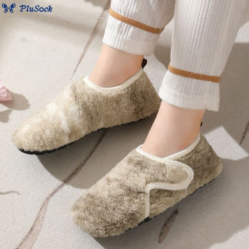 Plus Size Rip Tape Slippers