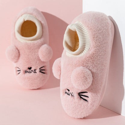 Plus Size Cartoon Cat Slippers