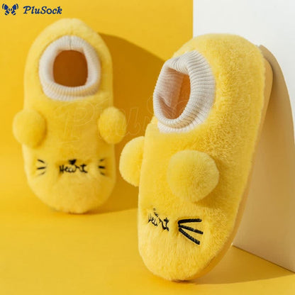 Plus Size Cartoon Cat Slippers