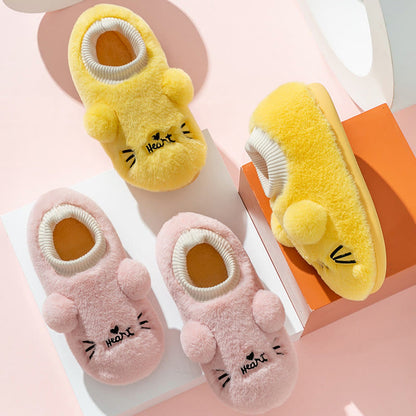 Plus Size Cartoon Cat Slippers