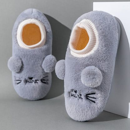 Plus Size Cartoon Cat Slippers