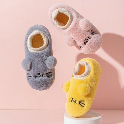 Plus Size Cartoon Cat Slippers