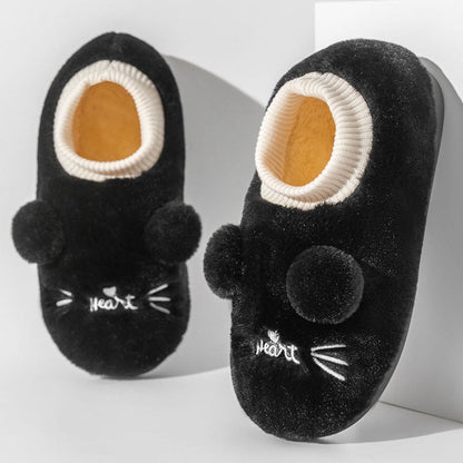 Plus Size Cartoon Cat Slippers