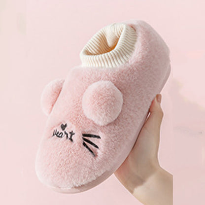 Plus Size Cartoon Cat Slippers