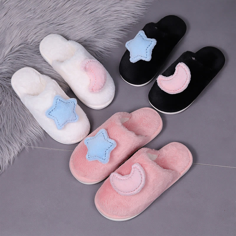 Plus Size Moon Stars Slippers