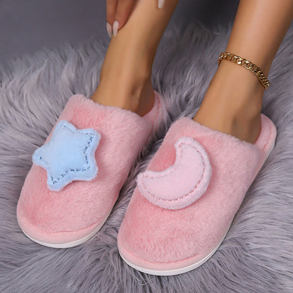 Plus Size Moon Stars Slippers