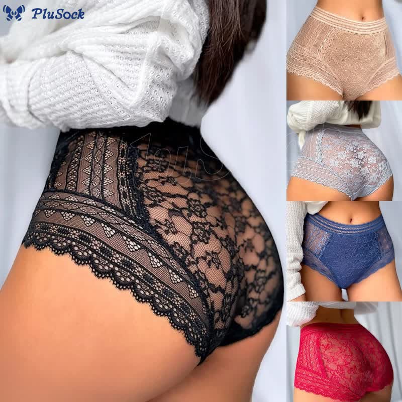 Plus Size Full Lace Panty(2 Packs)