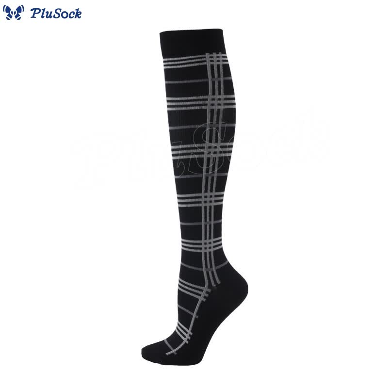 Wave Grid Compression Socks(3 Pairs)